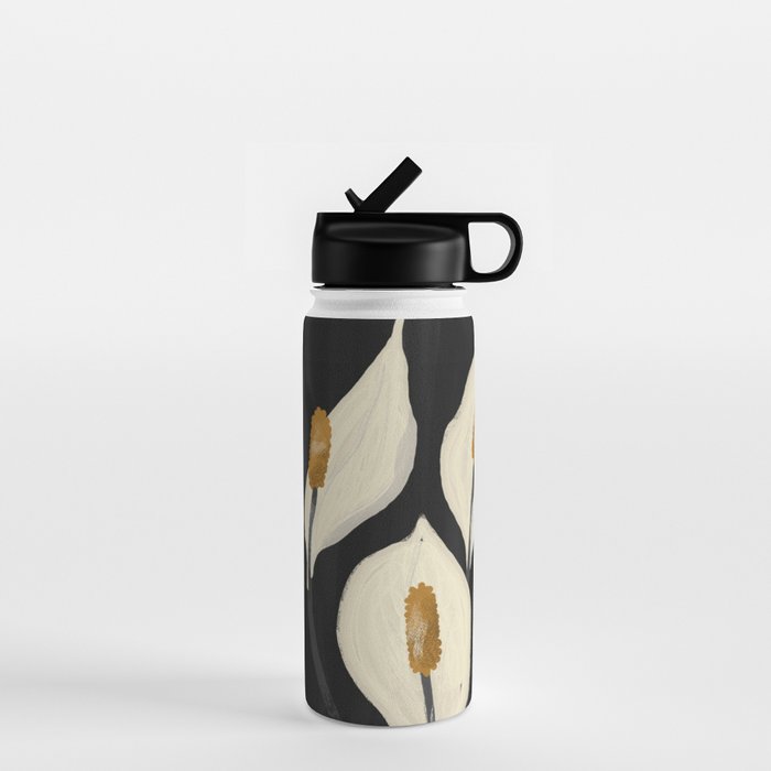 White Calla Lilies 6 Water Bottle Gallery Image 1