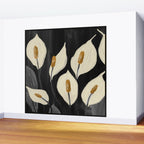 White Calla Lilies 6 Wall Mural Gallery Image 2