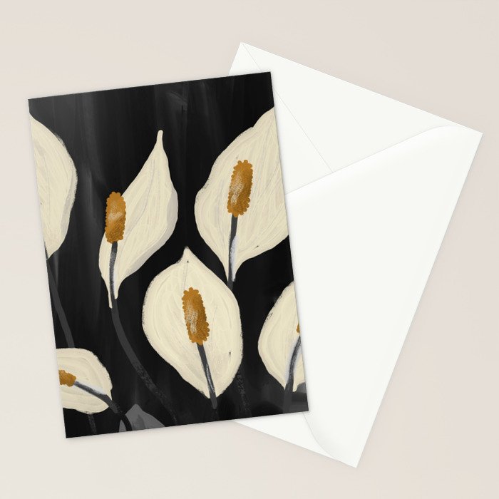 White Calla Lilies 6 Stationery Card Gallery Image 2
