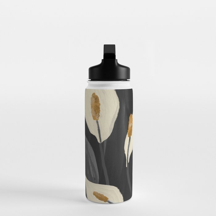 White Calla Lilies 6 Water Bottle Gallery Image 3