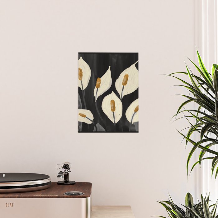 White Calla Lilies 6 Poster Gallery Image 2