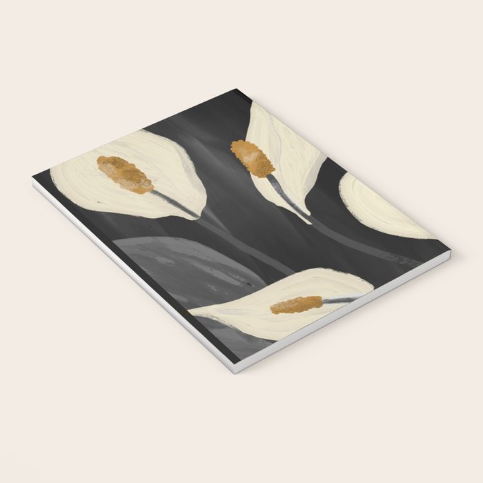 White Calla Lilies 6 Notebook Gallery Image 3