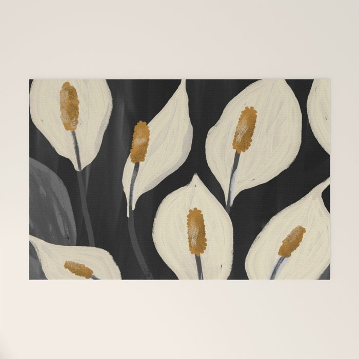 White Calla Lilies 6 Welcome Mat Gallery Image 1