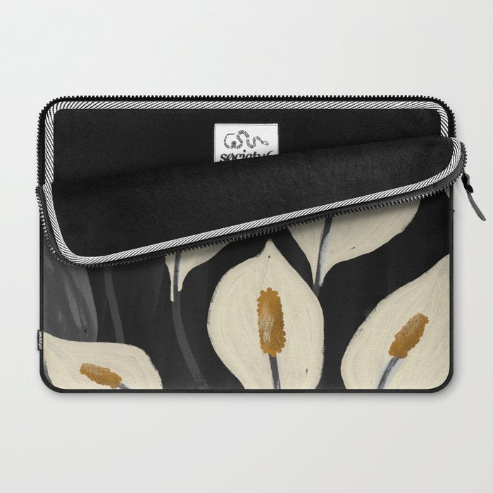 White Calla Lilies 6 Laptop Sleeve Gallery Image 2