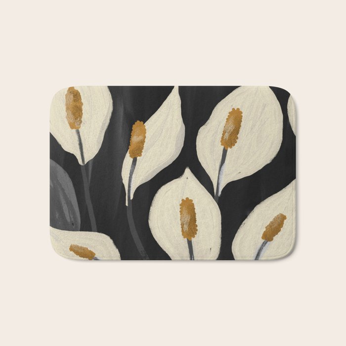 White Calla Lilies 6 Bath Mat Gallery Image 1