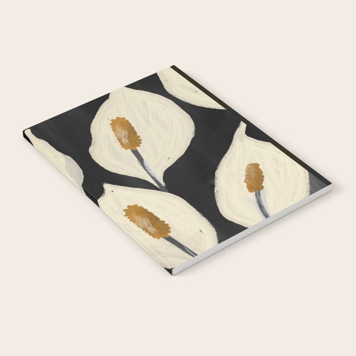 White Calla Lilies 6 Notebook Gallery Image 2