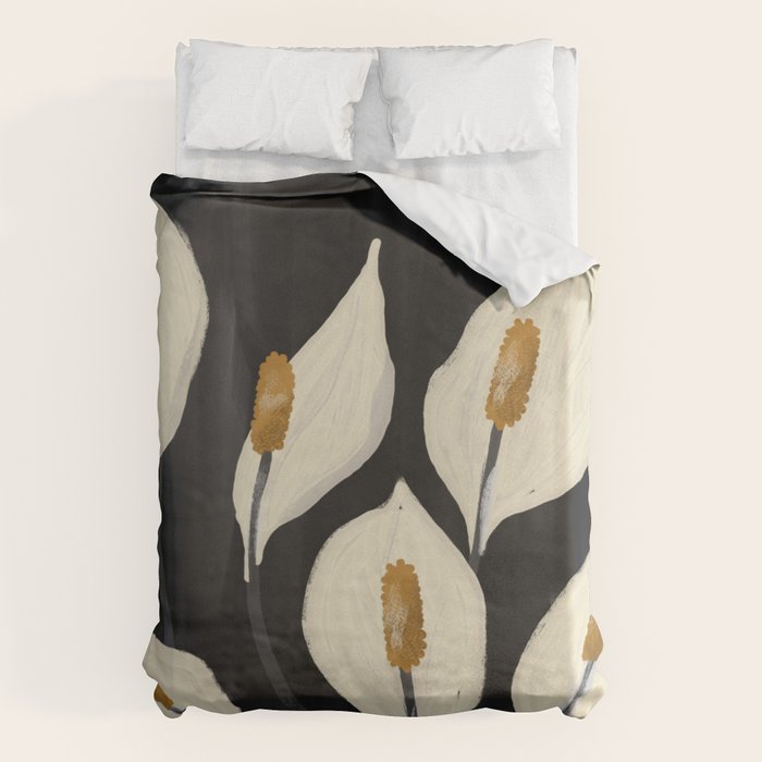 White Calla Lilies 6 Duvet Cover Gallery Image 1