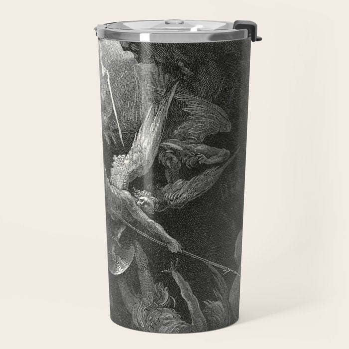 The Mouth Of Hell By Gustave Dore Travel Mug Gallery Image 2