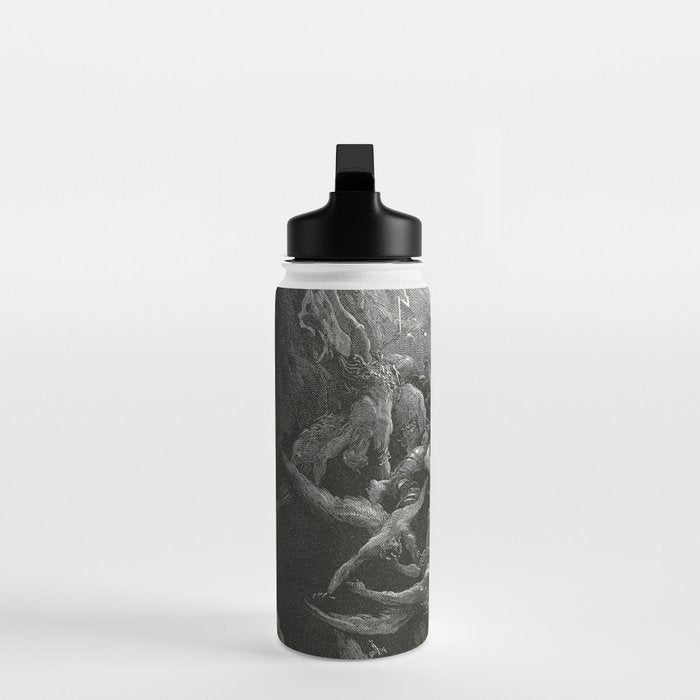The Mouth Of Hell By Gustave Dore Water Bottle Gallery Image 3