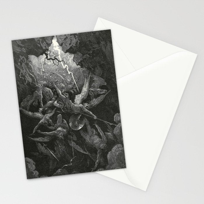 The Mouth Of Hell By Gustave Dore Stationery Card Gallery Image 2