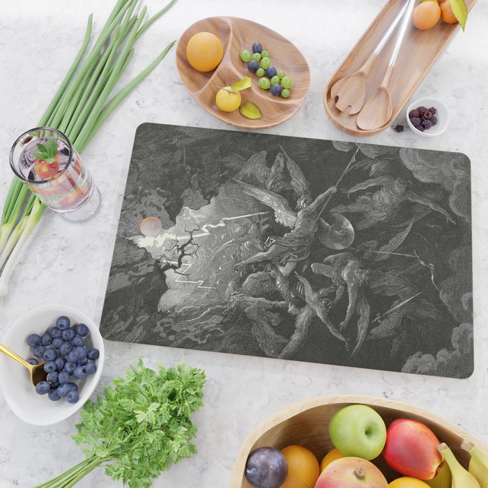 The Mouth Of Hell By Gustave Dore Cutting Board Gallery Image 2