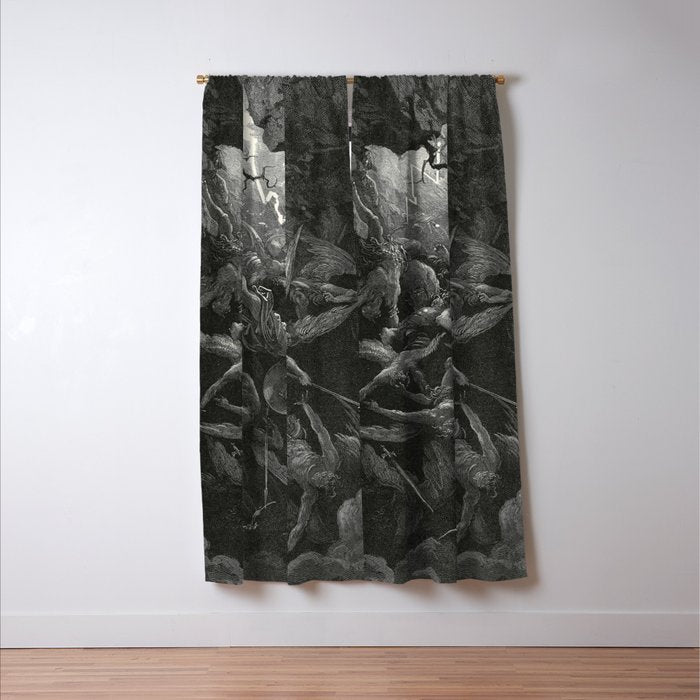 The Mouth Of Hell By Gustave Dore Window Curtain Gallery Image 3