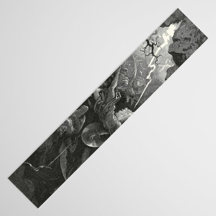 The Mouth Of Hell By Gustave Dore Table Runner Gallery Image 3