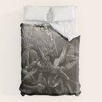 The Mouth Of Hell By Gustave Dore Duvet Cover Gallery Image 6