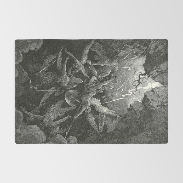 The Mouth Of Hell By Gustave Dore Rug Gallery Image 2