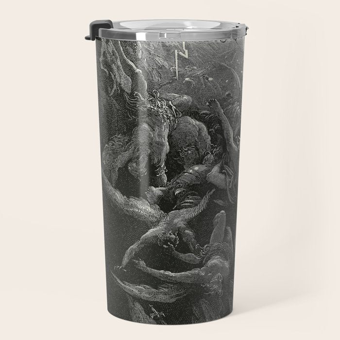 The Mouth Of Hell By Gustave Dore Travel Mug Gallery Image 3