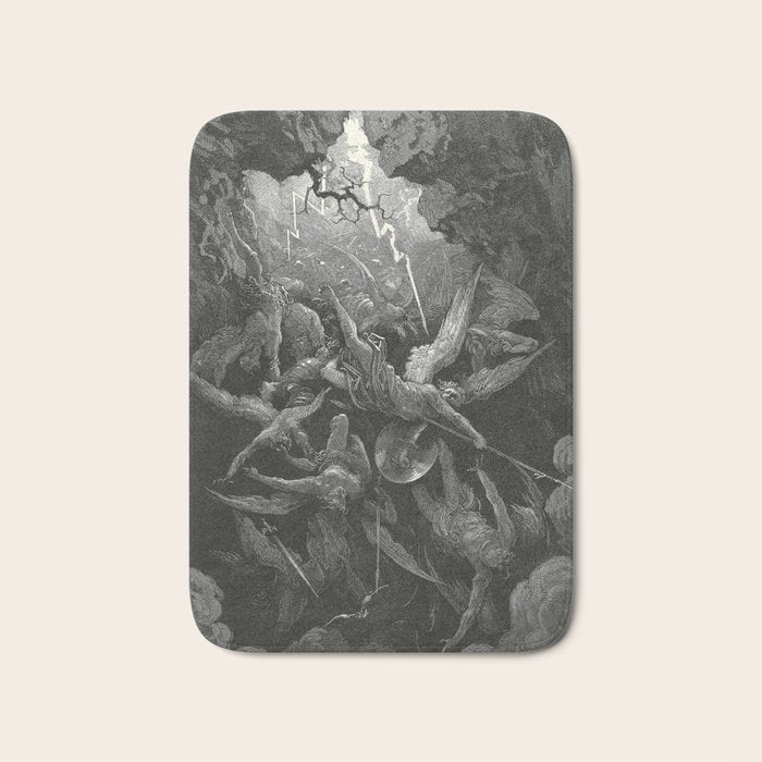 The Mouth Of Hell By Gustave Dore Bath Mat Gallery Image 1