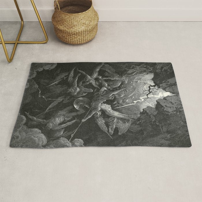 The Mouth Of Hell By Gustave Dore Rug Gallery Image 1