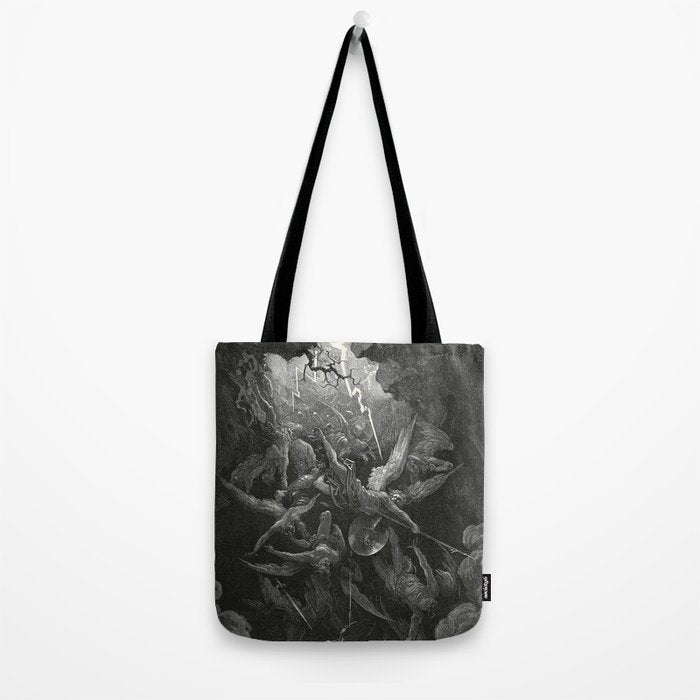 The Mouth Of Hell By Gustave Dore Tote Bag Gallery Image 2