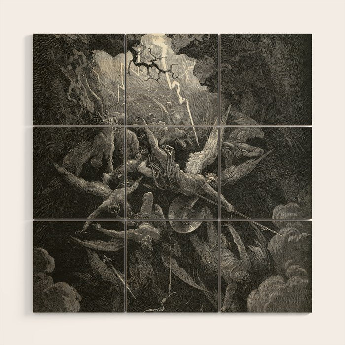 The Mouth Of Hell By Gustave Dore Wood Wall Art Gallery Image 1