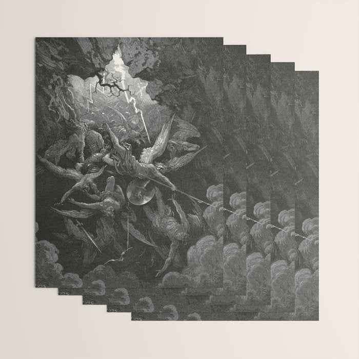 The Mouth Of Hell By Gustave Dore Wrapping Paper Gallery Image 3