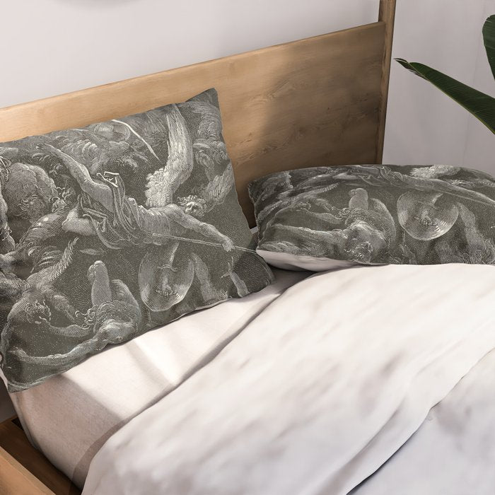The Mouth Of Hell By Gustave Dore Pillow Sham Gallery Image 2