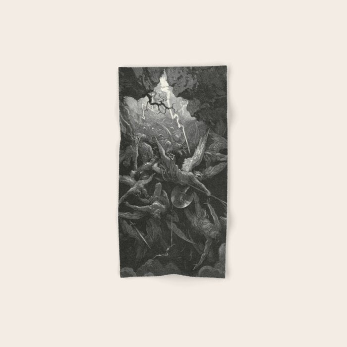 The Mouth Of Hell By Gustave Dore Bath Towel Gallery Image 1