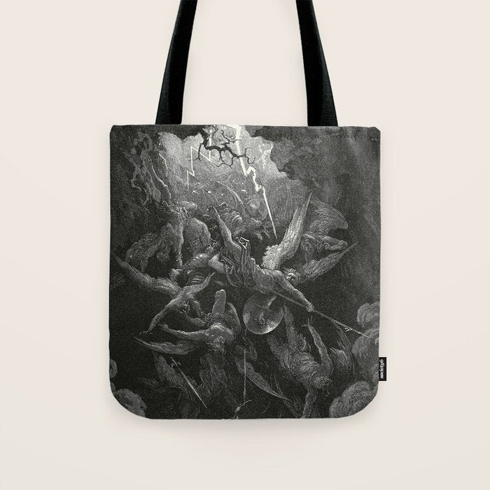 The Mouth Of Hell By Gustave Dore Tote Bag Gallery Image 1