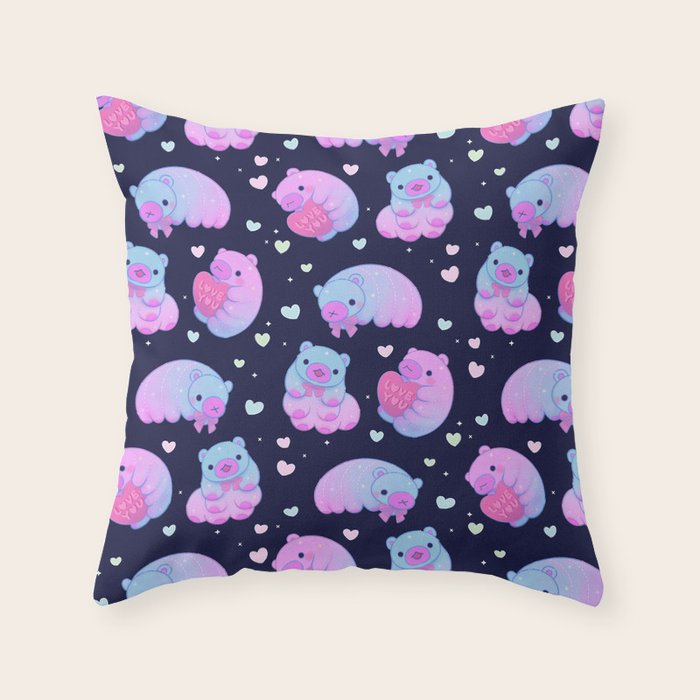 Tardi bear Throw Pillow Gallery Image 6