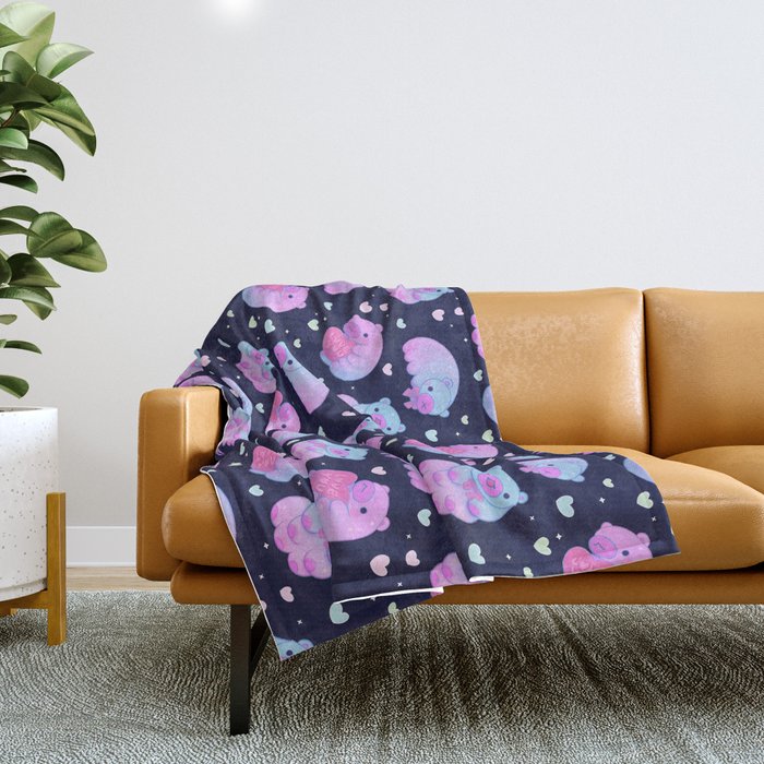 Tardi bear Throw Blanket Gallery Image 1