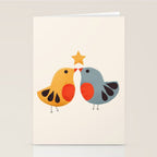 Festive Birds and Star Stationery Card Gallery Image 2