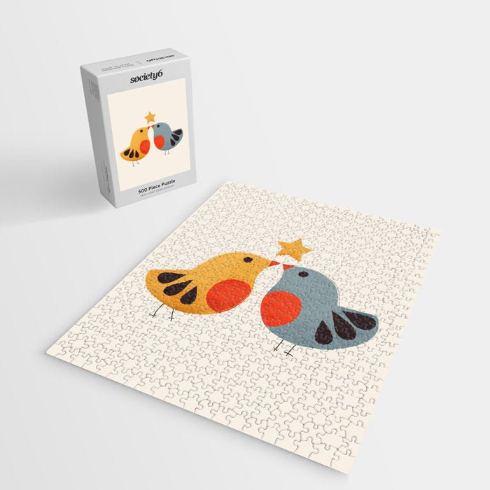 Festive Birds and Star Jigsaw Puzzle Gallery Image 2