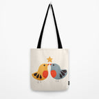 Festive Birds and Star Tote Bag Gallery Image 2