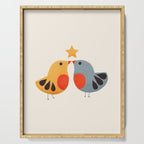 Festive Birds and Star Serving Tray Gallery Image 1