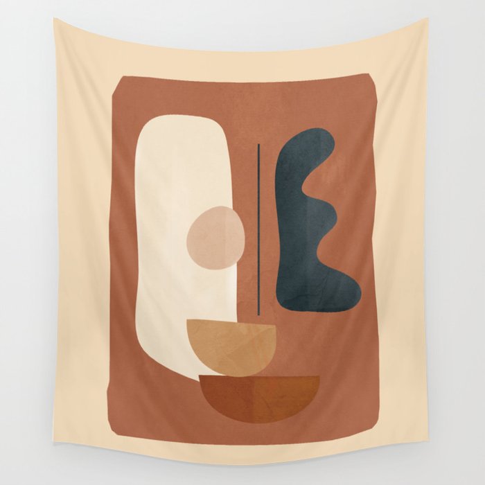 Shape Curve 30 Wall Tapestry Gallery Image 1