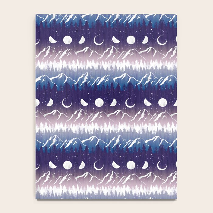 Mountains & Moons Stripe Notebook Gallery Image 4