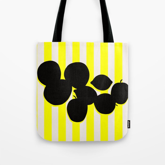 Still life- yellow stripe Tote Bag Gallery Image 1