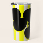 Still life- yellow stripe Travel Mug Gallery Image 3
