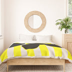 Still life- yellow stripe Duvet Cover Gallery Image 3
