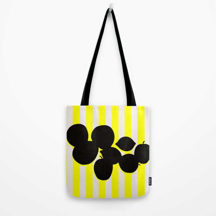 Still life- yellow stripe Tote Bag Gallery Image 2