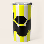 Still life- yellow stripe Travel Mug Gallery Image 2