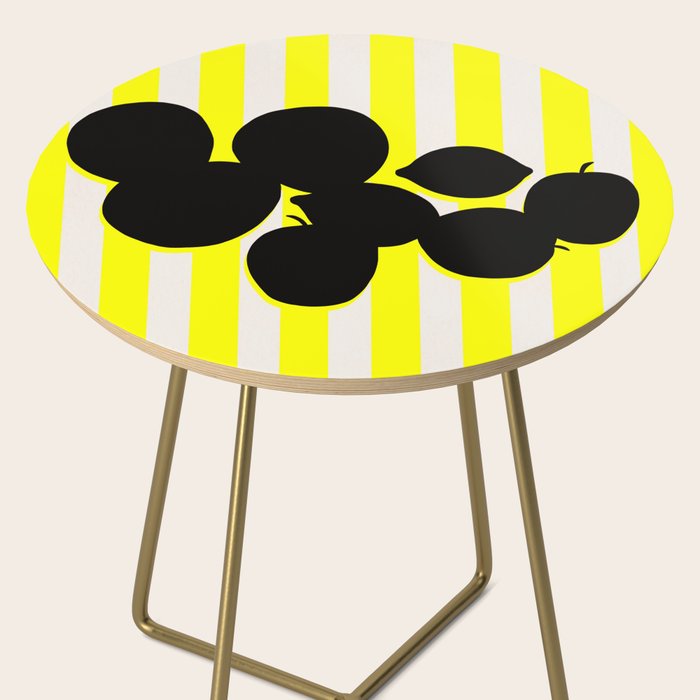 Still life- yellow stripe Side Table Gallery Image 2