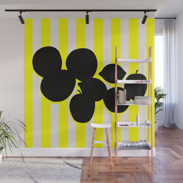 Still life- yellow stripe Wall Mural Gallery Image 1