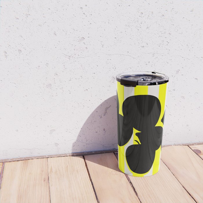 Still life- yellow stripe Travel Mug Gallery Image 4