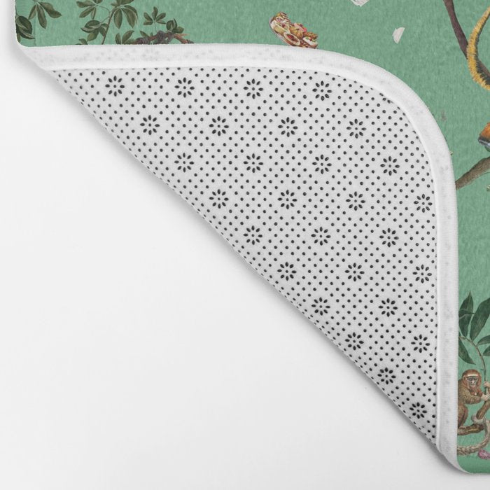 Monkey World Green Bath Mat Gallery Image 2