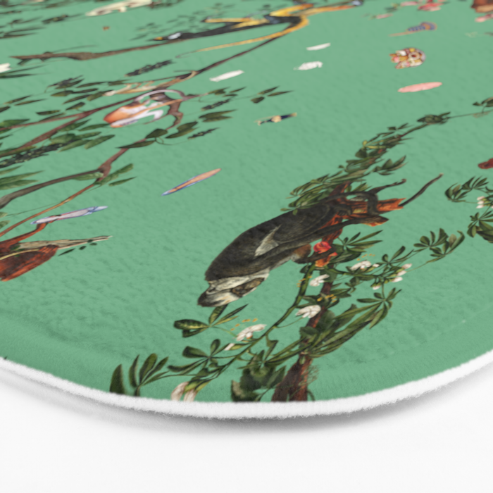Monkey World Green Bath Mat Gallery Image 3