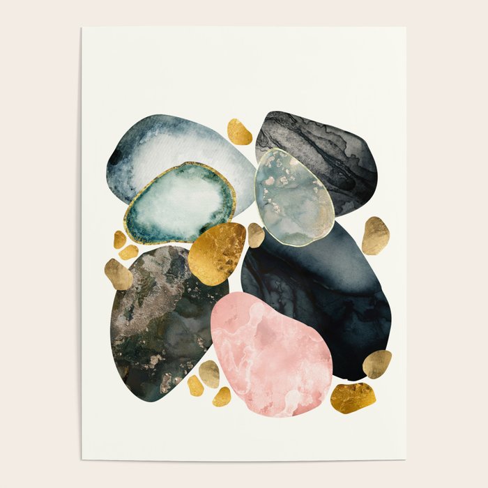 Pebble Abstract Poster Gallery Image 1