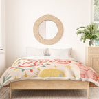 Retro Christmas, Eat, Drink And Be Merry Duvet Cover Gallery Image 3