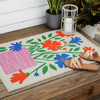 Flower Market 01: London Outdoor Rug Gallery Image 2