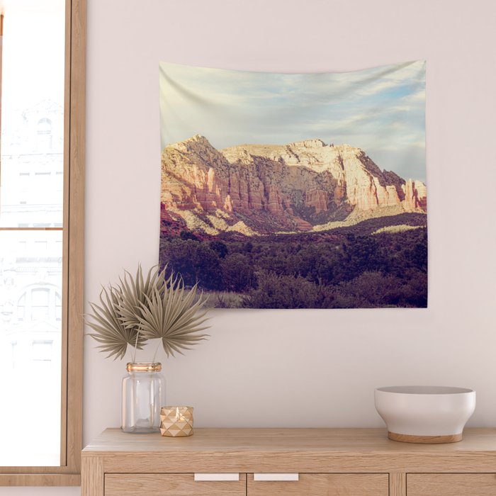 Sunset Over Sedona Wall Tapestry Gallery Image 2